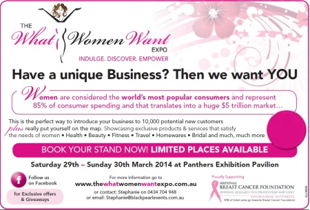 What Women Want Expo - Book your stand now!